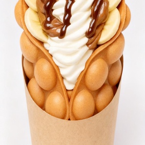 Гонконгская вафля нутелла банан